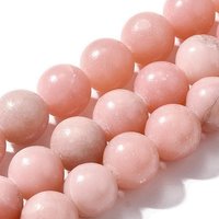 Fils de perles d'opale rose naturelle, rondes, 8mm, 15 pouces — Perles à bijoux