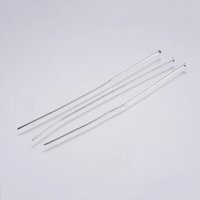 Épingles à tête plate en acier inoxydable 304 résistant au ternissement 70x0.7mm — Accessoires pour bijoux