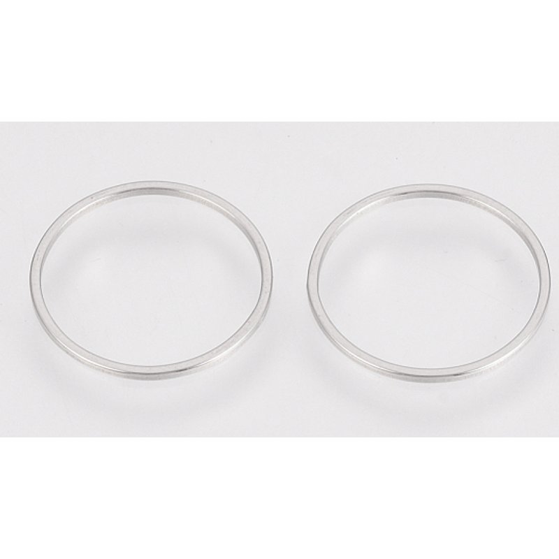 304 Stainless Steel Linking Ring, Tarnish Resistant, 12mm Diameter — Jewelry Findings