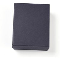 Cardboard Jewelry Set Box with Sponge, Black, Rectangle, 9x6.9x2.7cm