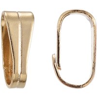 Bails Snap On en Acier Inoxydable 304, Plaqué Or 18k — Accessoires pour bijoux