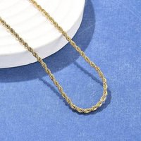 Collier en Chaîne en Acier Inoxydable 304 avec Plaquage en Or 18K — Collier pendentif
