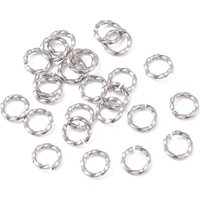 304 Stainless Steel Tarnish Resistant Open Jump Rings 18 Gauge — Jewelry Findings