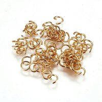 Anneaux ouverts en acier inoxydable 304, dorés, 21 Gauge — Accessoires pour bijoux