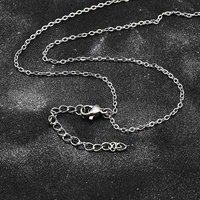 Collier en Chaîne en Acier Inoxydable 304 Non-Tarnissant 27,5 pouces — Collier pendentif