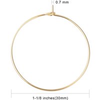 Charms de verre à vin en acier inoxydable 316 et crochets d'oreilles