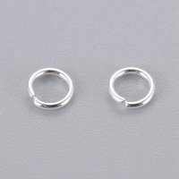Anneaux Brisés en Acier Inoxydable 304, Plaqués Argent, 20 Gauge — Accessoires pour bijoux