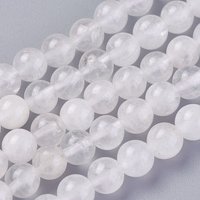 Brins de perles en cristal de quartz naturel, rond 6mm, 65pcs/brin — Perles à bijoux