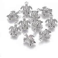 Alloy Turtle Charm in Antique Silver, Cadmium, Nickel, and Lead Free — Charms & Pendants