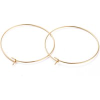 Trouvailles de Boucles d'Oreilles en Acier Inoxydable Chirurgical 316, Plaqué Or 18k — Accessoires pour bijoux