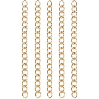 Rallonges de chaîne en acier inoxydable 304, plaqué or 18K, 47-53mm — Accessoires pour bijoux