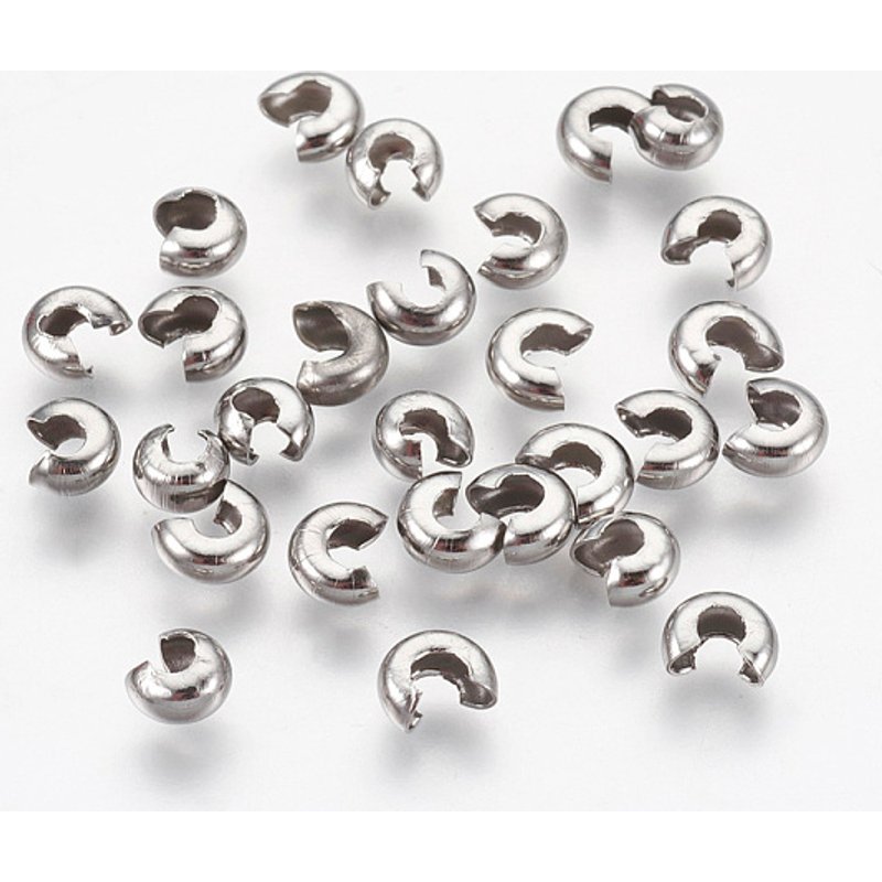 Couvre-billes en acier inoxydable 304, résistant à l'oxydation, 4,5 mm — Perles à bijoux