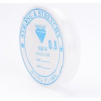 Elastic Crystal Thread, Clear, 0.8mm, 8.2 yards per roll