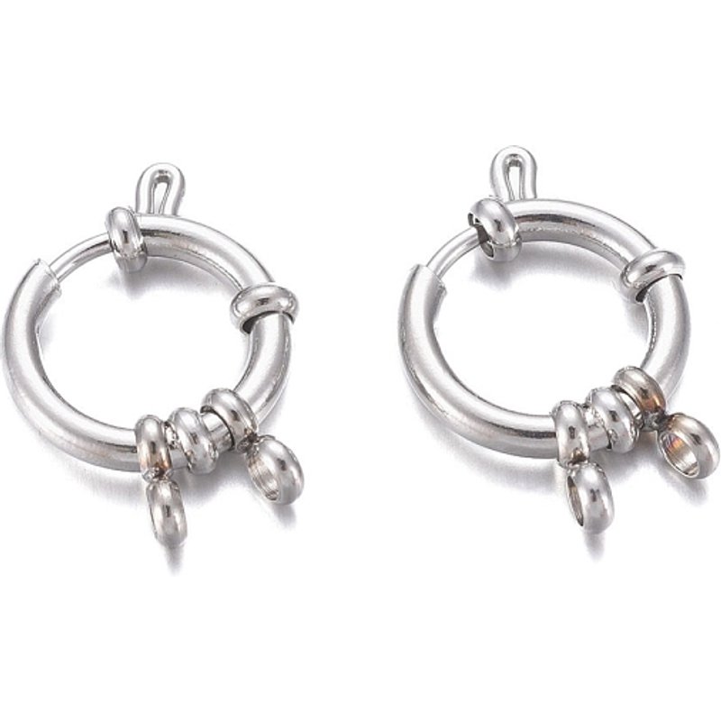Agrafes à ressort en acier inoxydable 304 résistant à l'oxydation — Accessoires pour bijoux
