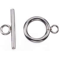 304 Stainless Steel Toggle Clasps, Tarnish Resistant — Jewelry Findings