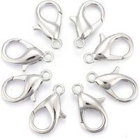 Attaches de type homard en alliage de zinc, 16x8mm — Accessoires pour bijoux