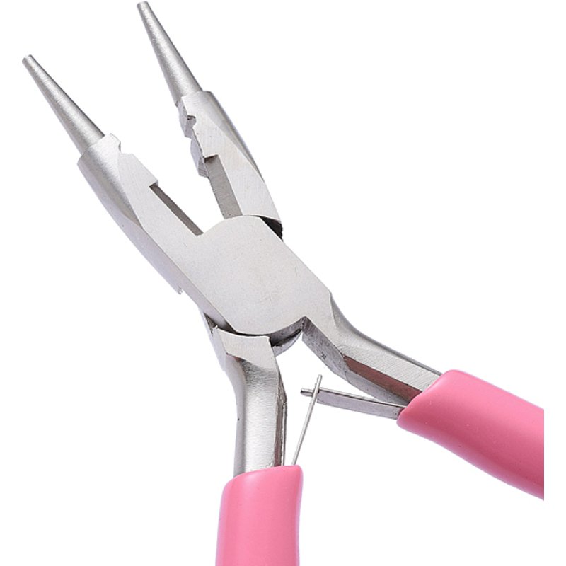 Pince à bijoux en acier au carbone 45#, pince à nez rond et coupe-fil — Outils de création de bijoux