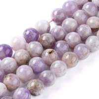 Fil de perles d'améthyste naturel, rond, 4mm, 15 pouces — Perles à bijoux