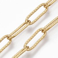 Chaînes en Acier Inoxydable 304 Texturées en Forme de Trombone, 1m