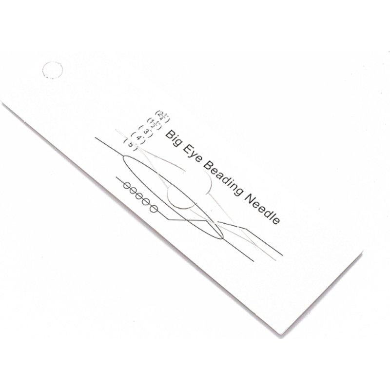 Iron Big Eye Beading Needles for Jewelry Making, Platinum, 88x0.3mm — Jewelry Making Tools