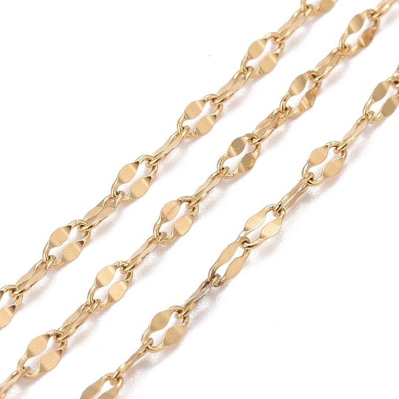 PVD Vacuum Plating 304 Stainless Steel Dapped Link Chains with Spool — Chains, Wire & Cord