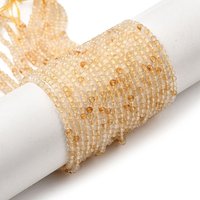 Natural Citrine Beads Strands, Faceted Round, 2mm, 192pcs — Jewelry Beads