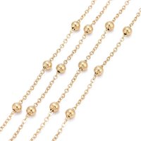 Chaînes en acier inoxydable 304 avec perles et bobine Ion Plating