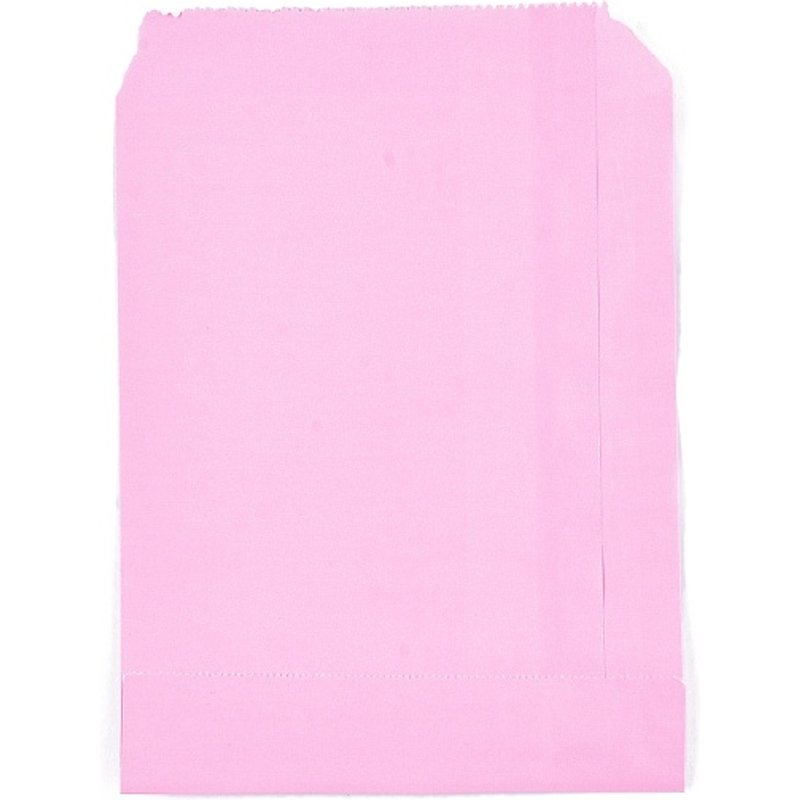 Sacs en papier kraft écologiques, sacs cadeaux et de magasinage, rose, rectangulaires — Rangement et présentation