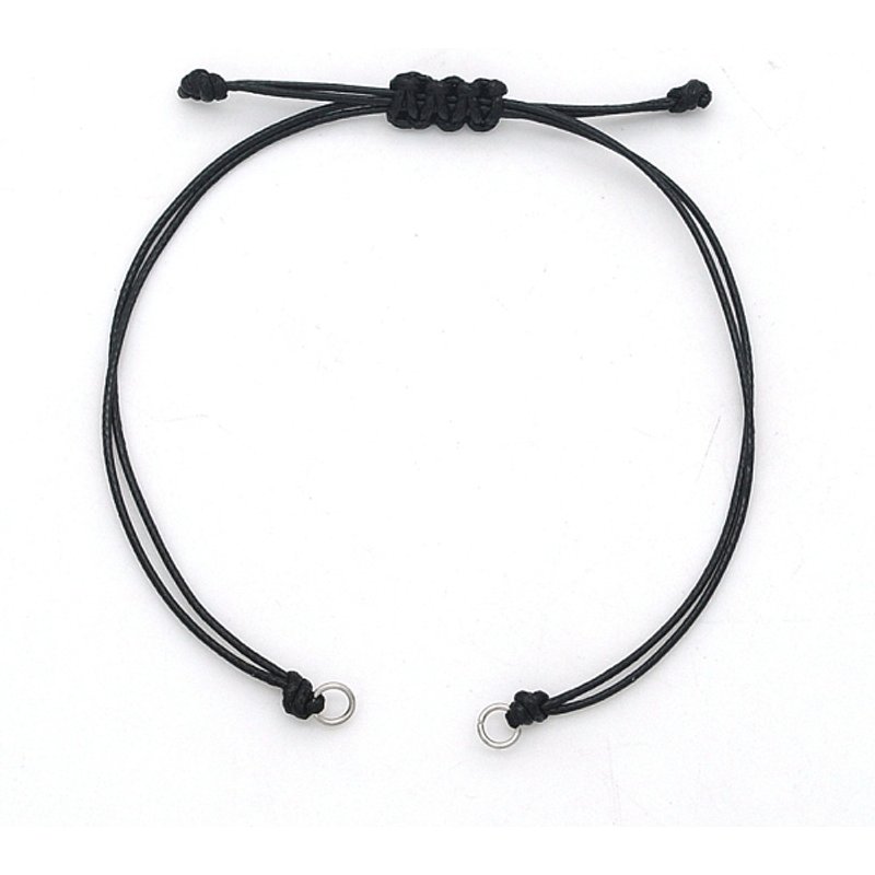 Corde cirée tressée pour la fabrication de bracelets DIY avec boucle en acier inoxydable — Outils de création de bijoux