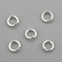 Anneaux Brisés en Acier Inoxydable 304, Argent, 18 Gauge, 5x1mm — Accessoires pour bijoux
