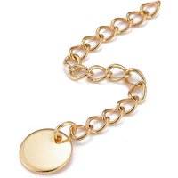 304 Stainless Steel Chain Extender with Golden Charms — Jewelry Findings