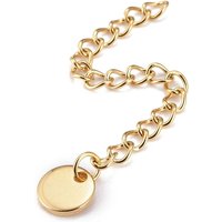 304 Stainless Steel Chain Extender with Golden Charms — Jewelry Findings
