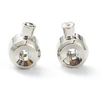 Perles à écraser en laiton, perles séparatrices en vrac, rondelle en platine