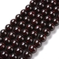 Brins de Perles Rondes en Grenat Naturel, Qualité A, 8mm, 47pcs/brin
