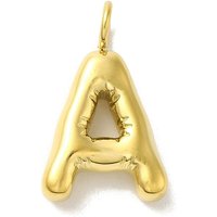 Ion Plating 304 Stainless Steel Balloon Letter A Charm — Charms & Pendants