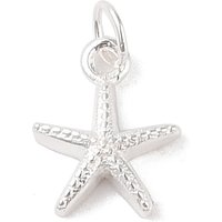Charms Étoile de Mer en Argent Sterling 925 avec Anneaux — Breloques et pendentifs
