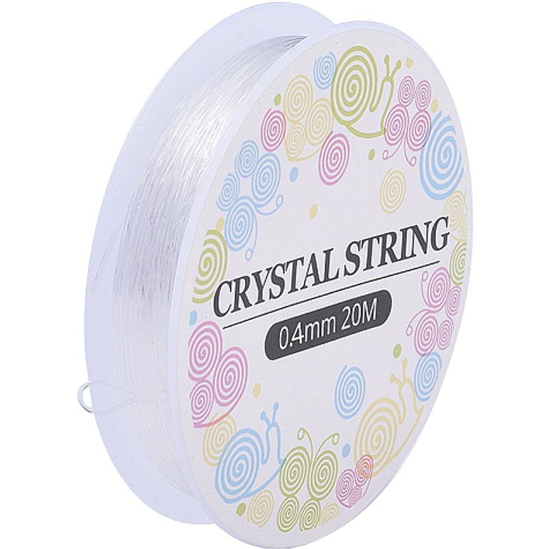 Elastic Crystal Thread Stretchy String Bead Cord 0.4mm 21.87 yards — Chains, Wire & Cord
