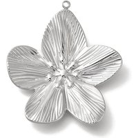 304 Stainless Steel Flower Charm Pendant with Anti-Tarnish Finish — Charms & Pendants