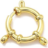 Clips à ressort en acier inoxydable Ion Plating, plaqué or 18K — Accessoires pour bijoux