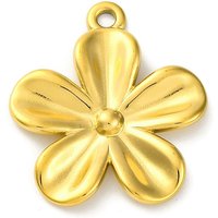 Pendentif en Acier Inoxydable 304 avec Charm de Fleur — Breloques et pendentifs