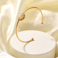 304 Stainless Steel Shell Cuff Bangles for Women — Bracelet Women