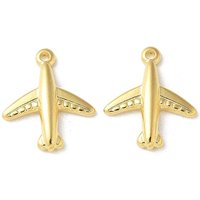 Charms en Acier Inoxydable 304, Plaqué Or 18K, 14x12mm — Breloques et pendentifs