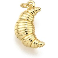 Pendentif en laiton Charm Croissant avec plaquage en or 18K — Breloques et pendentifs