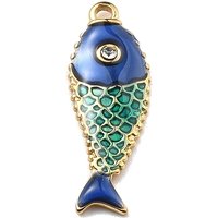Pendentif en Acier Inoxydable 304 avec Rhinestone et Plaqué Or — Breloques et pendentifs