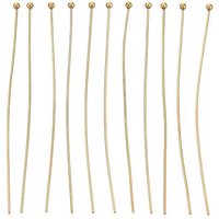 Épingles en Acier Inoxydable 304, Plaqué Or 18K, 60mm, 100pcs — Accessoires pour bijoux