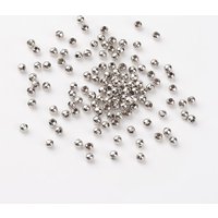 Iron Spacer Beads, Round, Platinum, 3mm Diameter — Jewelry Beads
