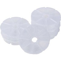 Conteneurs à perles en plastique avec 8 compartiments, rangement à couvercle