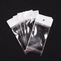 Sacs en Cellophane Perle - Clair 10x4cm avec Trou de 6mm — Rangement et présentation