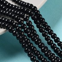 Glass Pearl Beads Strands, Round Black, 4-5mm, 200pcs/strand — Jewelry Beads