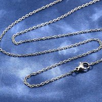 Collier en Acier Inoxydable 304 Unisexe Chaîne Câble Classique — Collier pendentif